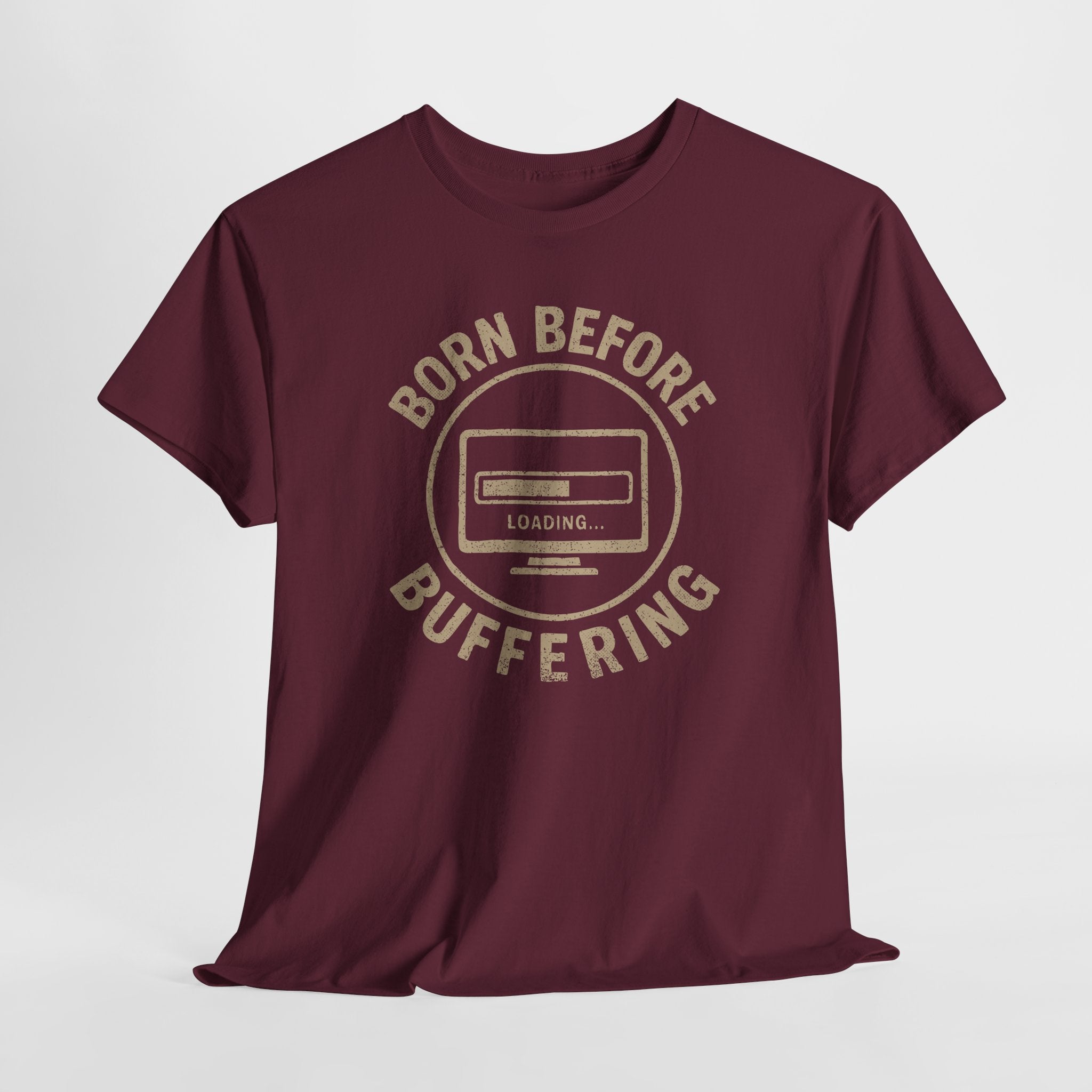 Born Before Buffering -  Unisex Cotton Tee