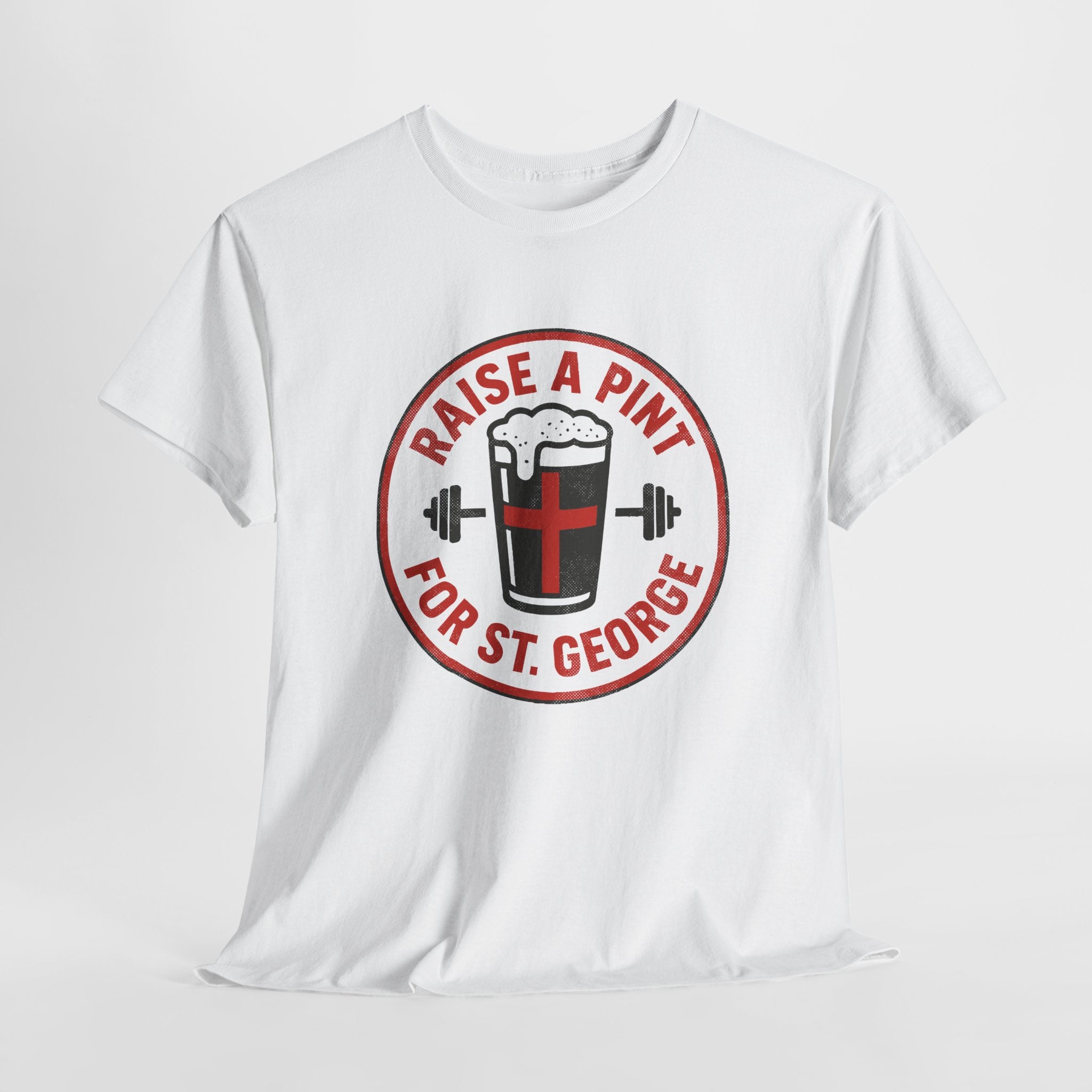 Raise A Pint For St George - Unisex Cotton Tee