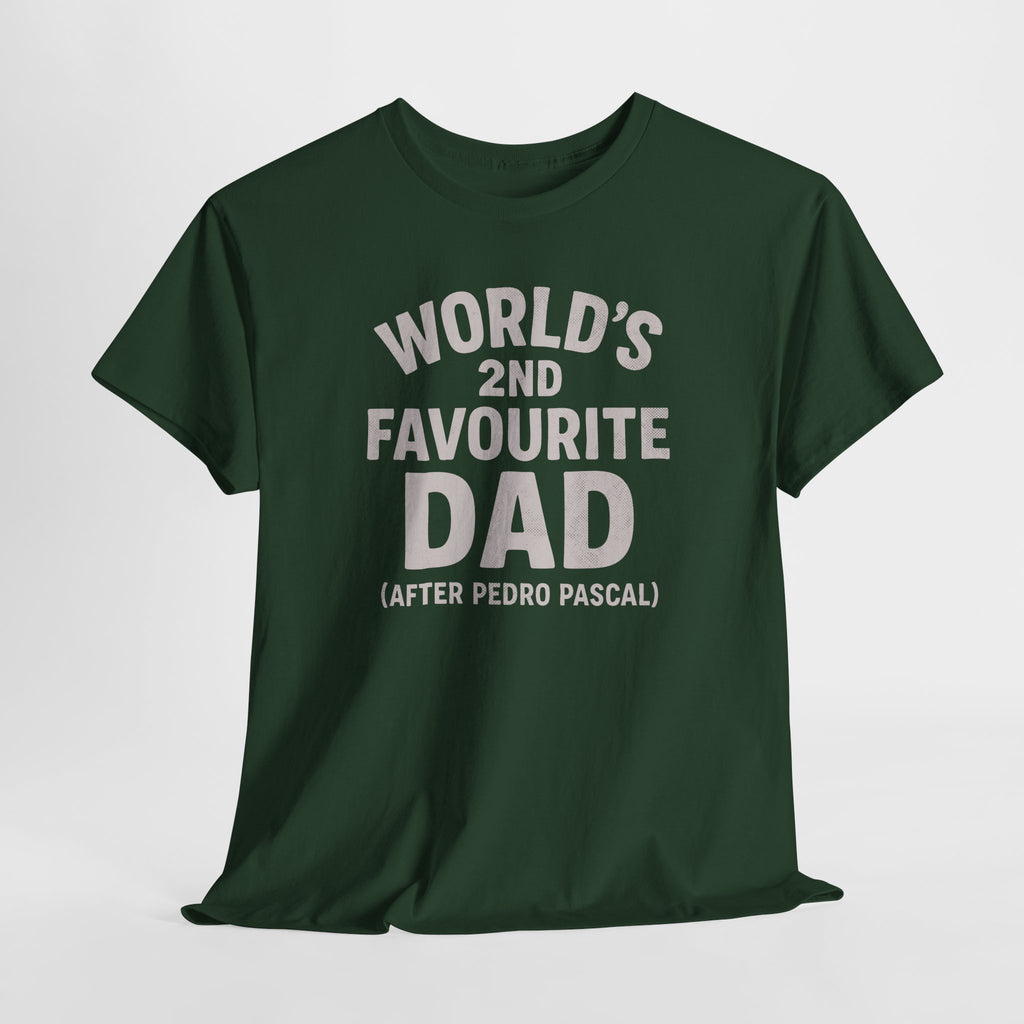 World's 2nd Favourite Dad, Pedro Pascal - Unisex Cotton Tee
