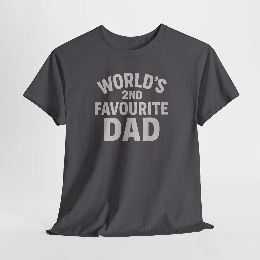 World's 2nd Favourite Dad - Unisex Cotton Tee