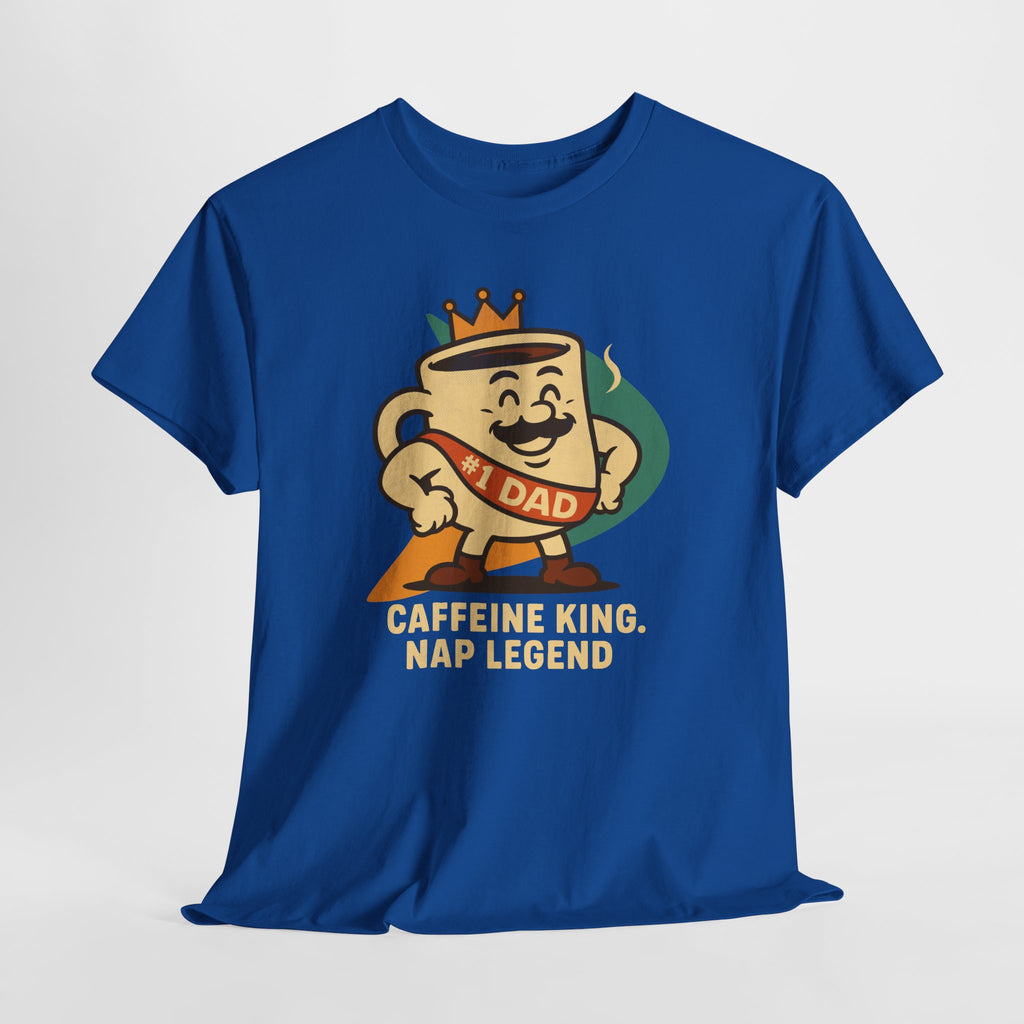 Caffeine King, Nap Legend - Unisex Cotton Tee