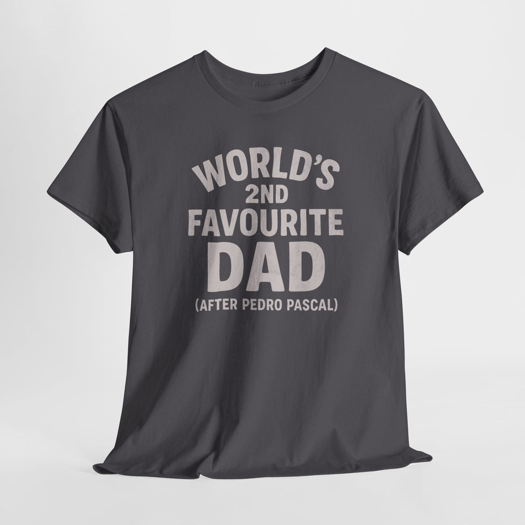 World's 2nd Favourite Dad, Pedro Pascal - Unisex Cotton Tee