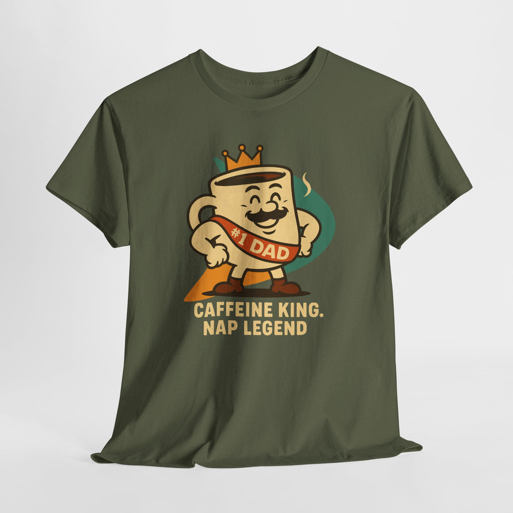 Caffeine King, Nap Legend - Unisex Cotton Tee