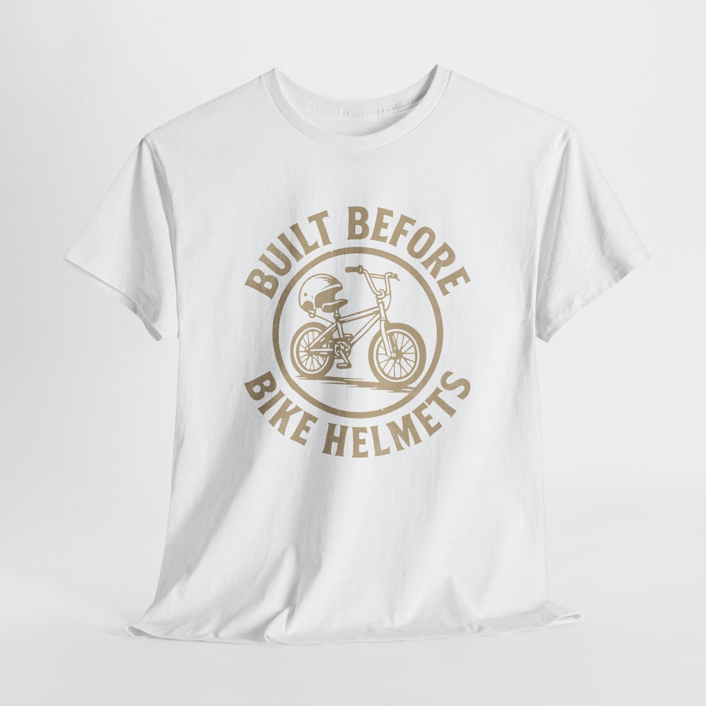 Built Before Bike Helmets - Unisex Cotton Tee