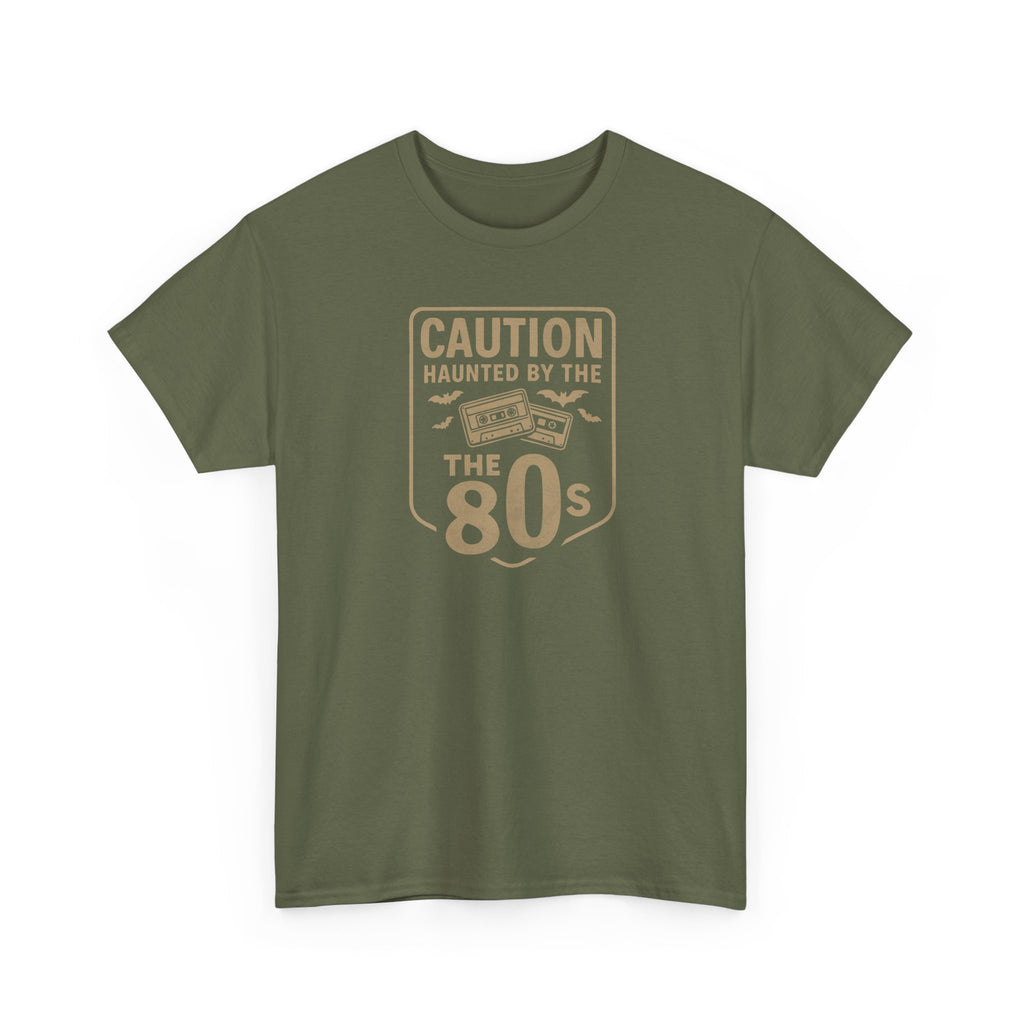 Caution - Haunted by the 80s Unisex Heavy Cotton Tee