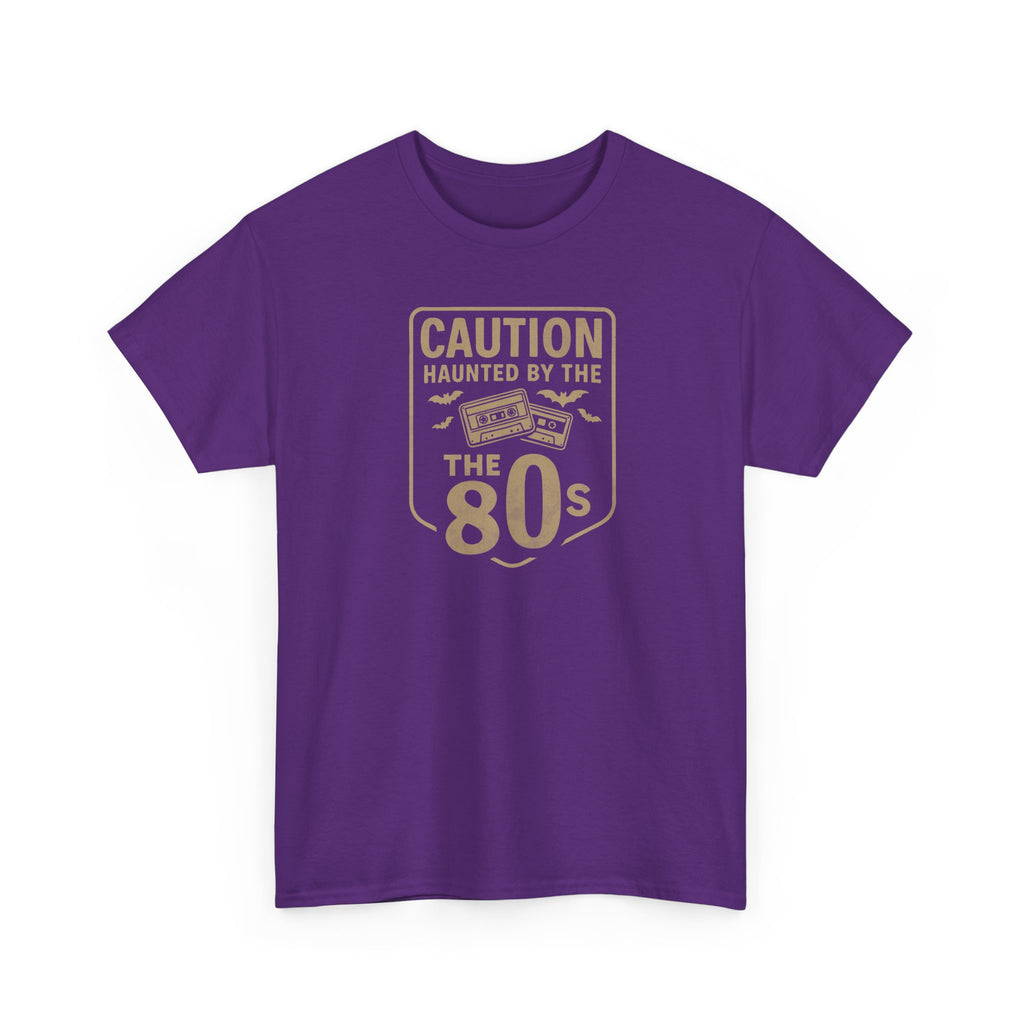 Caution - Haunted by the 80s Unisex Heavy Cotton Tee