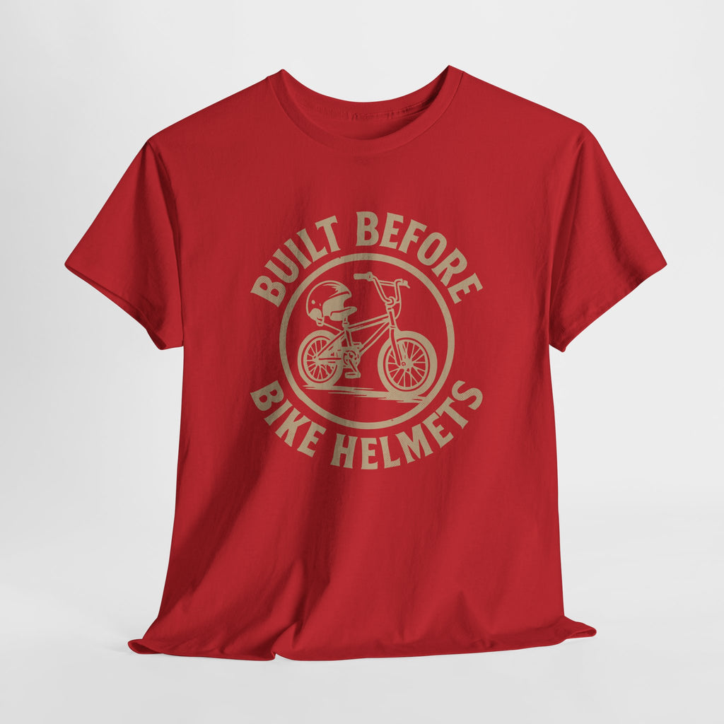 Built Before Bike Helmets - Unisex Cotton Tee