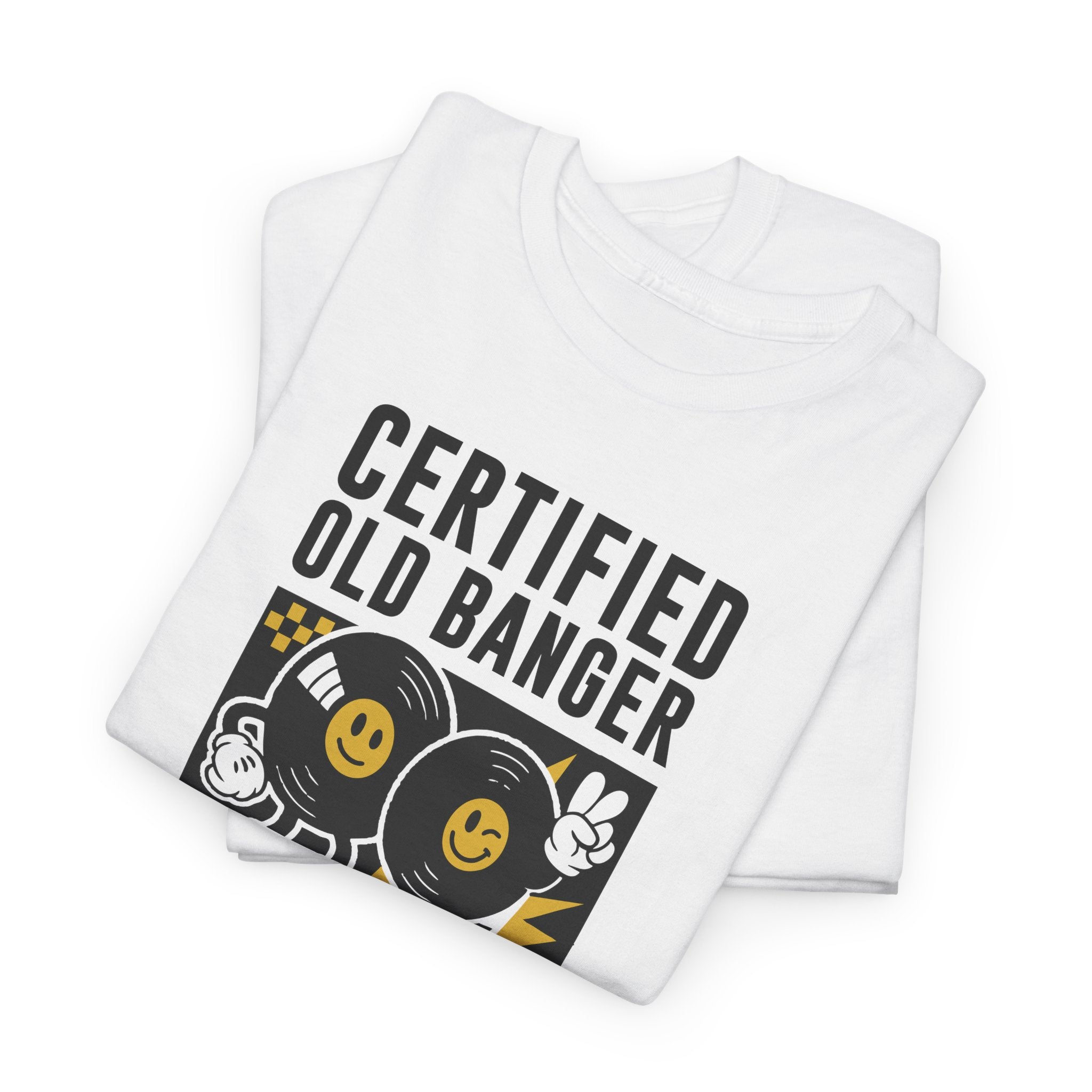 Certified Old Banger Inspector T‑Shirt — Funny Vintage Car Mechanic Tee