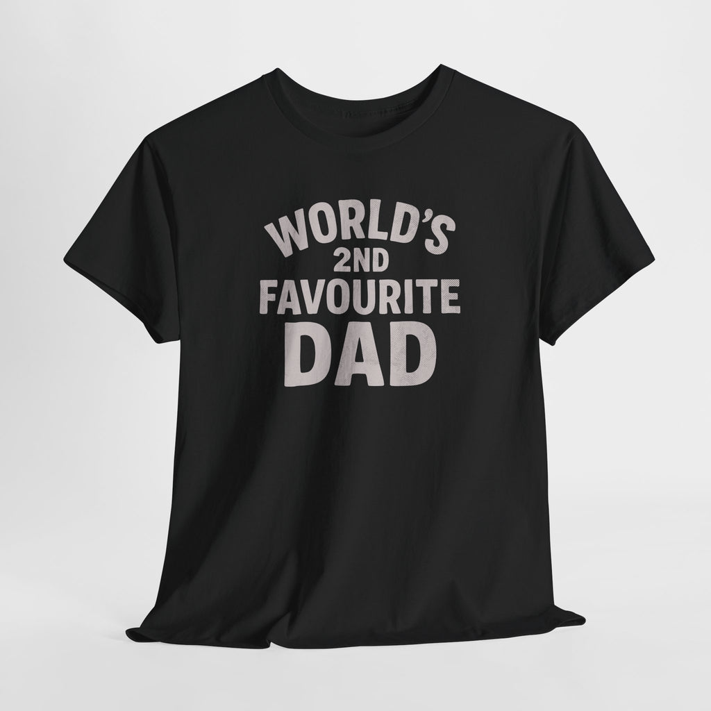 World's 2nd Favourite Dad - Unisex Cotton Tee