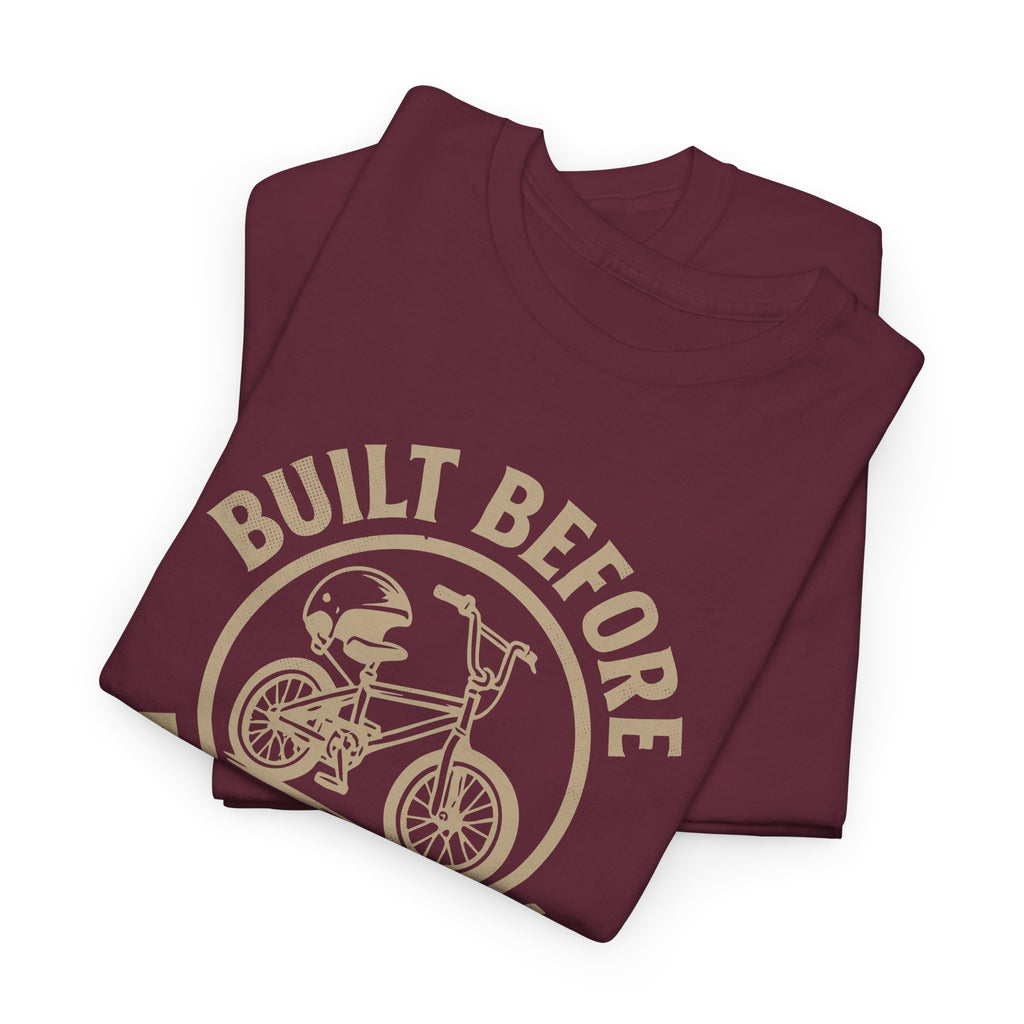 Built Before Bike Helmets - Unisex Cotton Tee