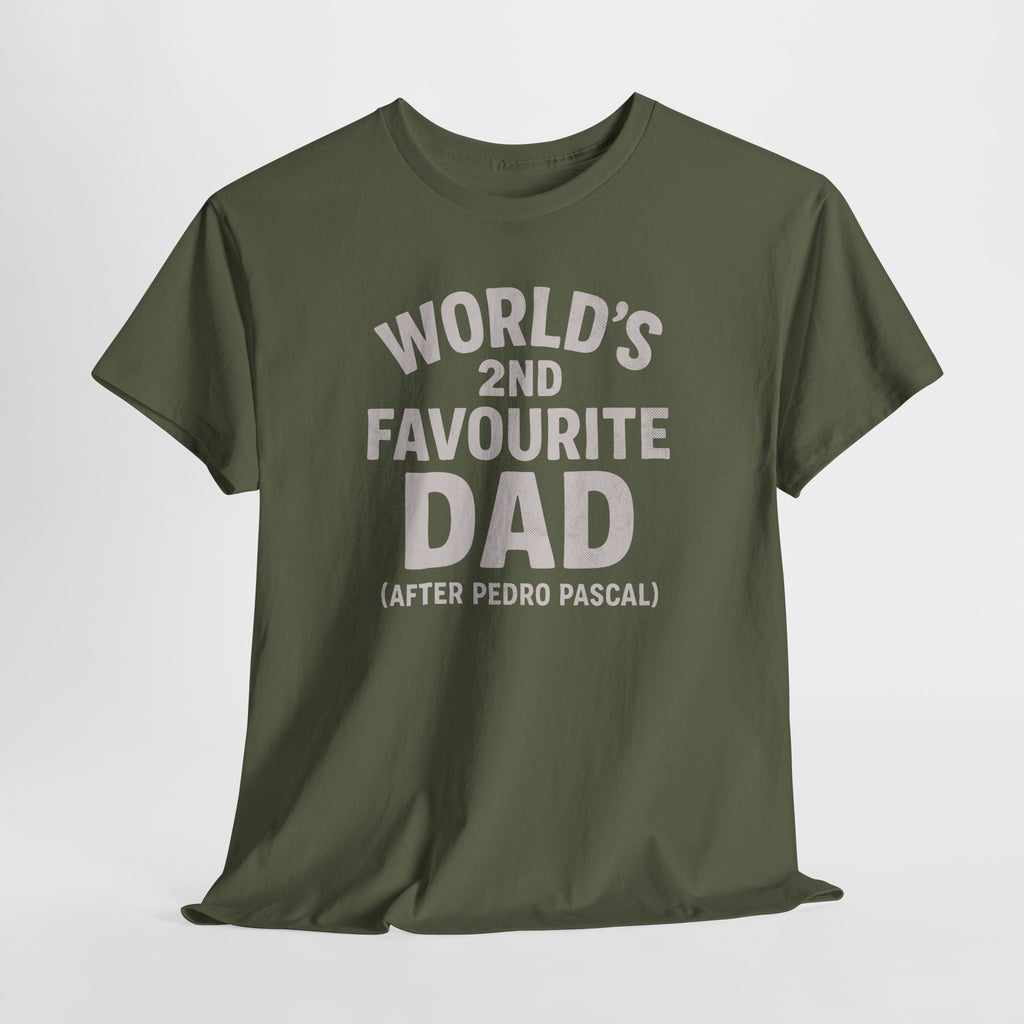 World's 2nd Favourite Dad, Pedro Pascal - Unisex Cotton Tee