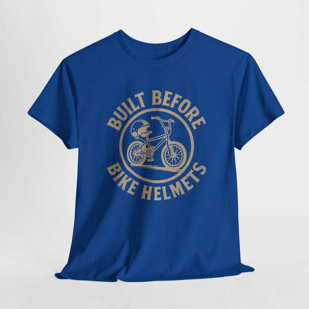 Built Before Bike Helmets - Unisex Cotton Tee