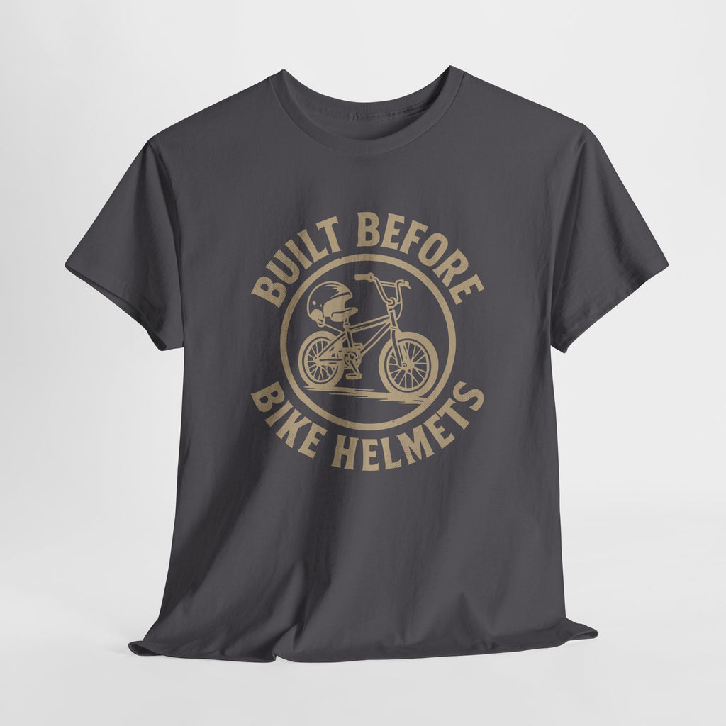 Built Before Bike Helmets - Unisex Cotton Tee