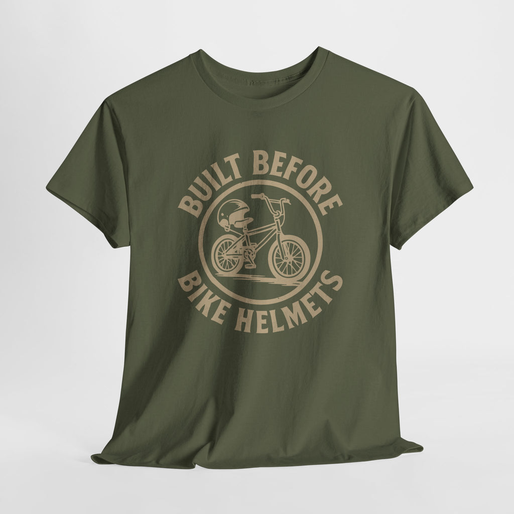 Built Before Bike Helmets - Unisex Cotton Tee