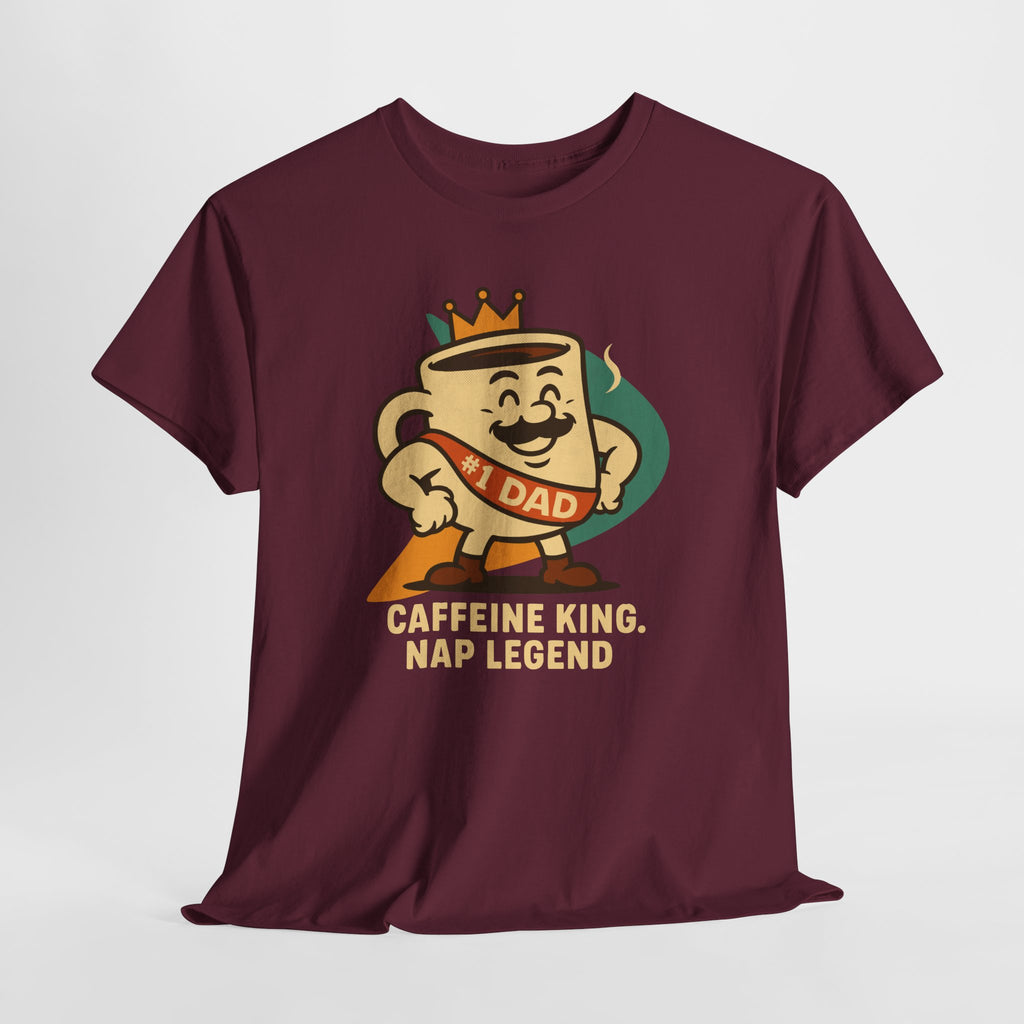 Caffeine King, Nap Legend - Unisex Cotton Tee