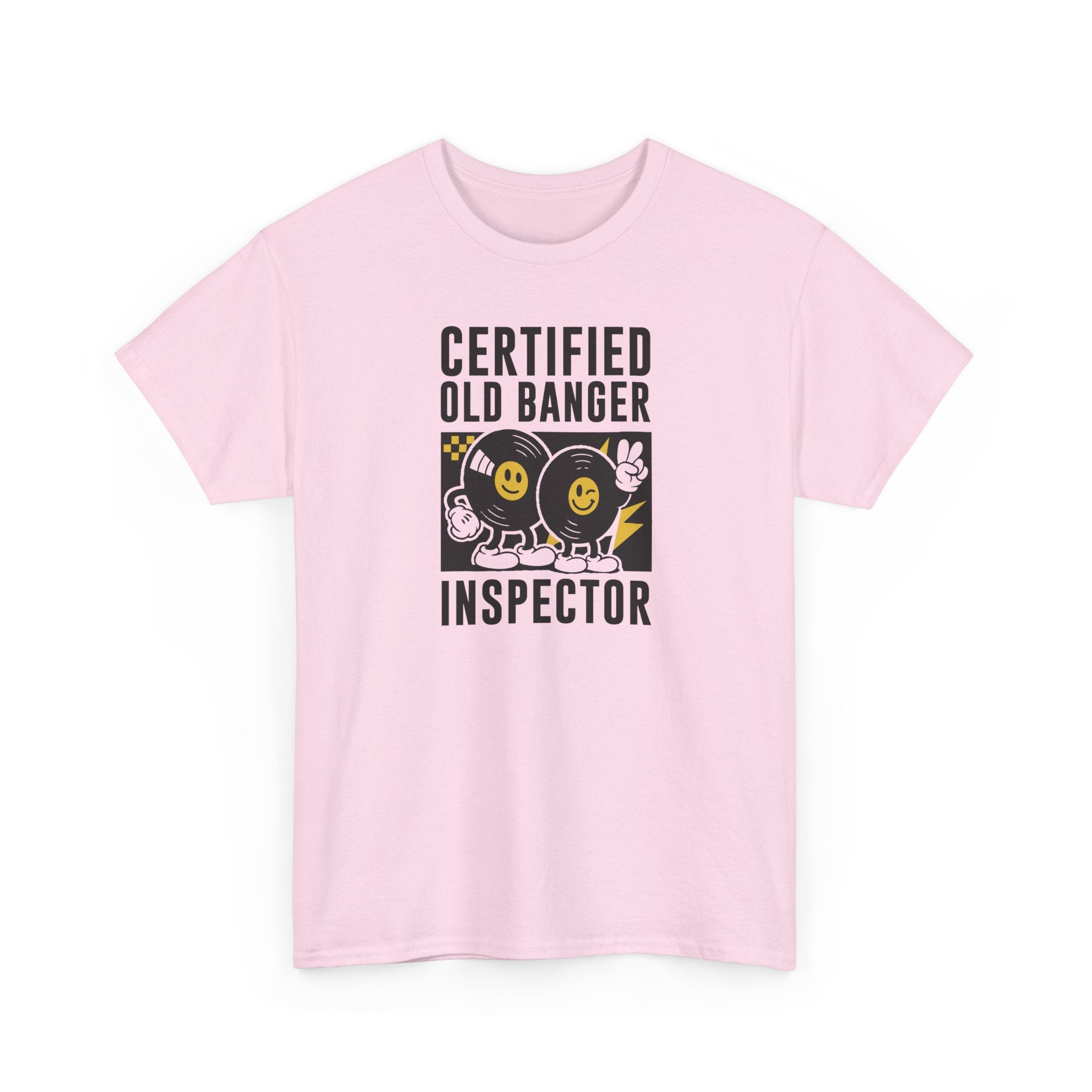 Certified Old Banger Inspector T‑Shirt — Funny Vintage Car Mechanic Tee