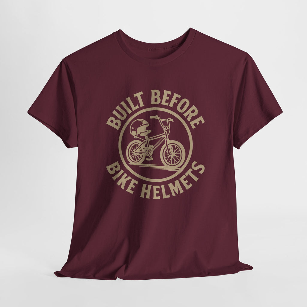 Built Before Bike Helmets - Unisex Cotton Tee
